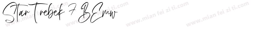 StarTrebek 7BEmw字体转换